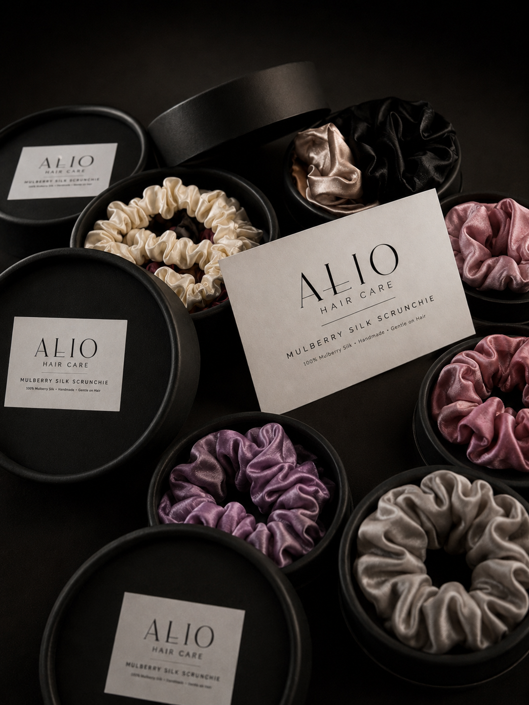 Mulberry Silk Scrunchies