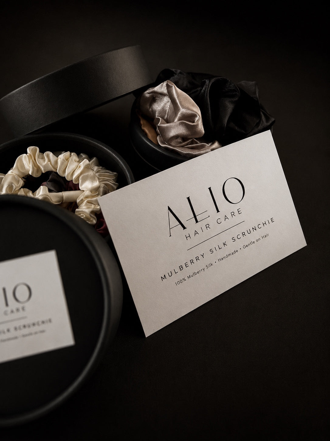 Mulberry Silk Scrunchie Set — The Soft Edit
