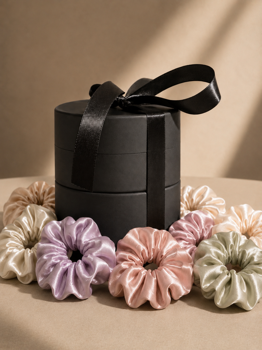 Mulberry Silk Scrunchie Set — The Pastel Edit