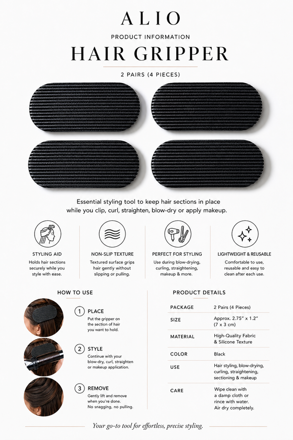 Hair Grippers — 2 Pairs (4 pieces)