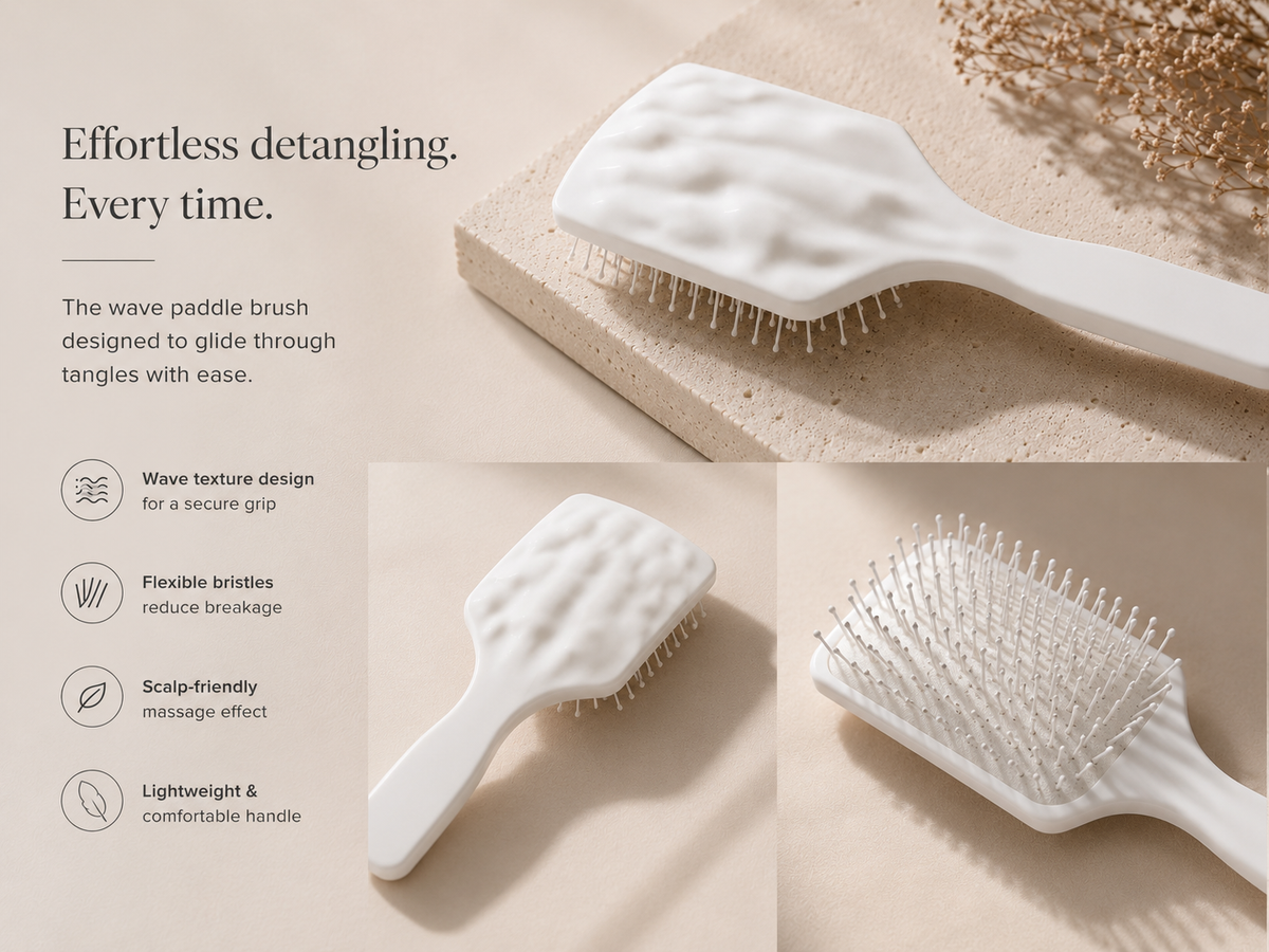 Wet & Dry Brush — White Paddle